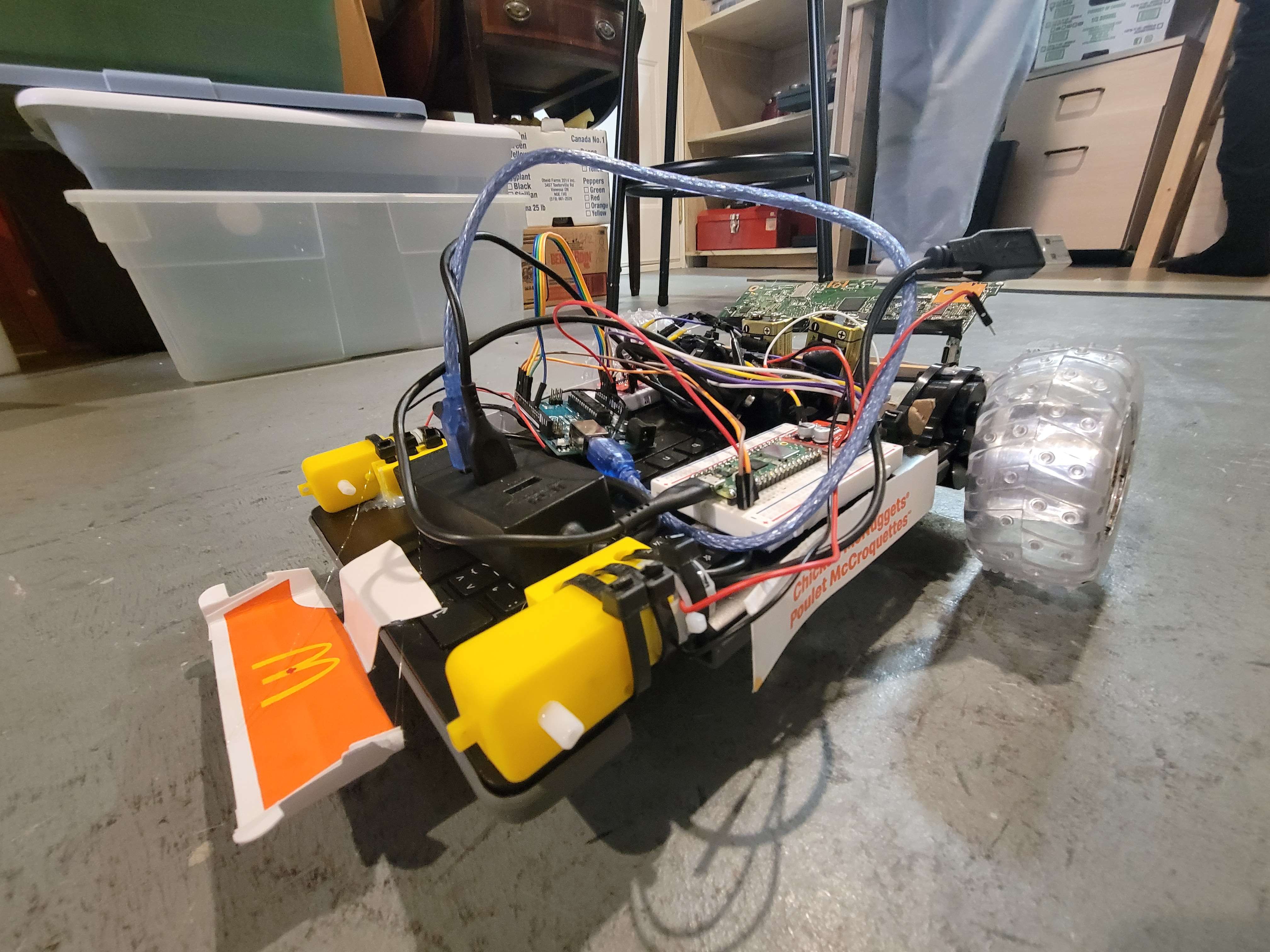 Front View of Chromebook Car