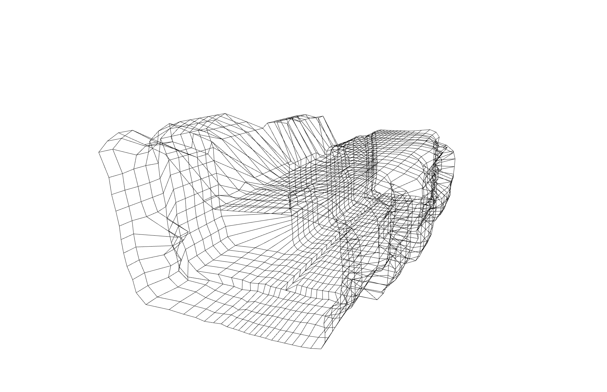 Open3D Connected Mesh Visualization