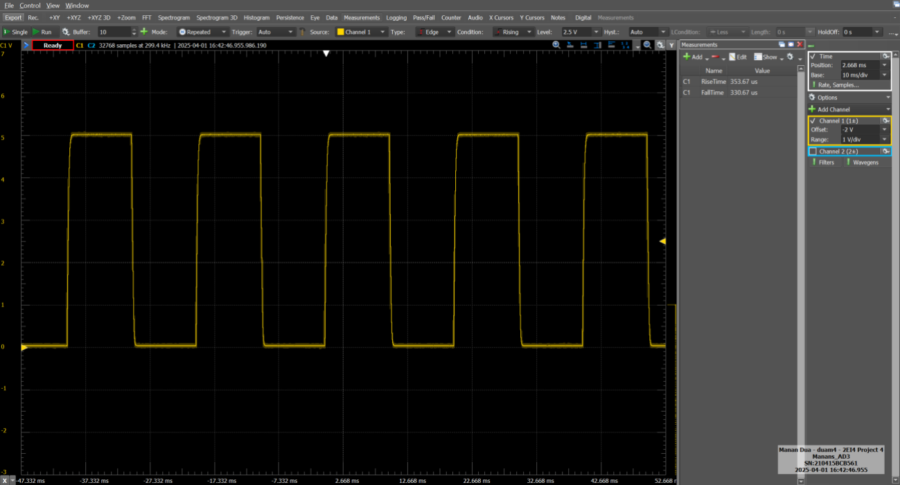 Output with 100nF Capacitor (Figure 7)